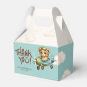 飛行機パイロットかわいいテディベアありがとう フェイバーボックス (裏面サイド)