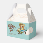 飛行機パイロットかわいいテディベアありがとう フェイバーボックス (正面サイド)