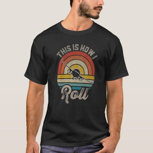 飛行機パイロットこれは私が転がレトロサンセットAvi Tシャツ (正面)
