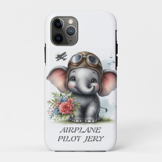 飛行機パイロットのジェリー Case-Mate iPhoneケース (裏面)