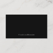 飛行機パイロットインストラクターカーカスタマイズド 名刺 (裏面)