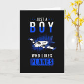 飛行機パイロットギフト カード (黄色い花)