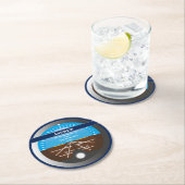 飛行機パイロットコックピット姿勢指示器 ラウンドペーパーコースター (インサイチュ)