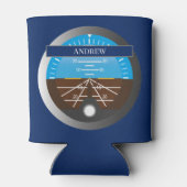 飛行機パイロットコックピット姿勢指示器 缶クーラー (裏面)