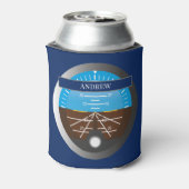 飛行機パイロットコックピット姿勢指示器 缶クーラー (缶裏面)