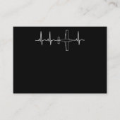 飛行機パイロットパイロットの飛んでいる心臓贈与 名刺 (正面)