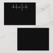 飛行機パイロットパイロットの飛んでいる心臓贈与 名刺 (正面/裏面)