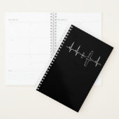 飛行機パイロットパイロット心拍飛んでいるギフト プランナー手帳 (ディスプレー)