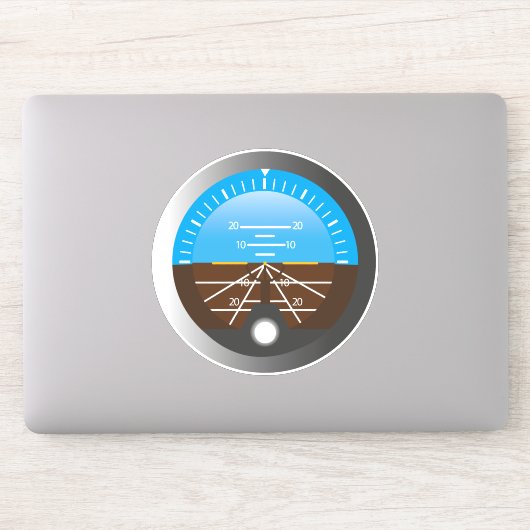 飛行機パイロット姿勢ジャイロコックピットダイヤル シール (コンピューター)