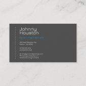 飛行機パイロット学校 | インストラクター 名刺 (裏面)