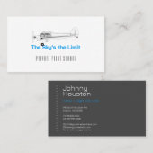 飛行機パイロット学校 | インストラクター 名刺 (正面/裏面)