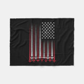 飛行機パイロット男性へ芸術女性航空第4位 フリースブランケット (正面(横))