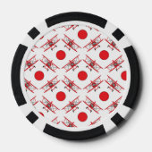飛行機パイロット航空ファン ポーカーチップ (裏面)