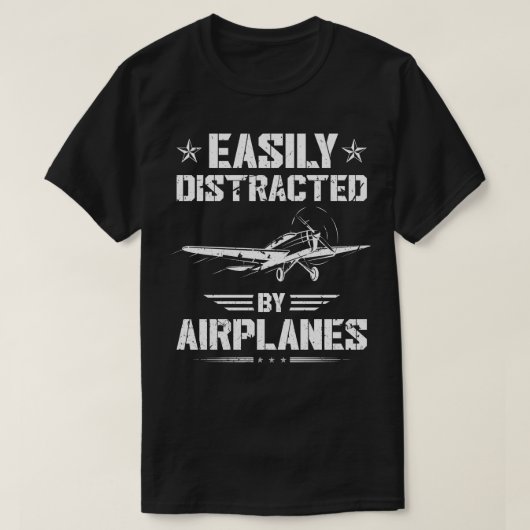 飛行機パイロット航空便 Tシャツ (デザイン正面)