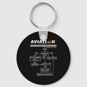 飛行機パイロット航空故障射撃、 発砲案 キーホルダー