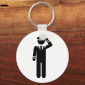 飛行機パイロット キーホルダー (正面)