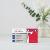 飛行機パイロット |フライト 名刺 (スタンド正面)