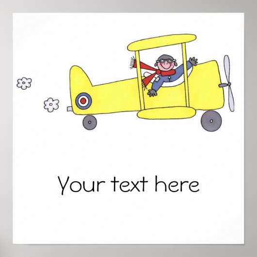 飛行機パイロット ポスター (正面)