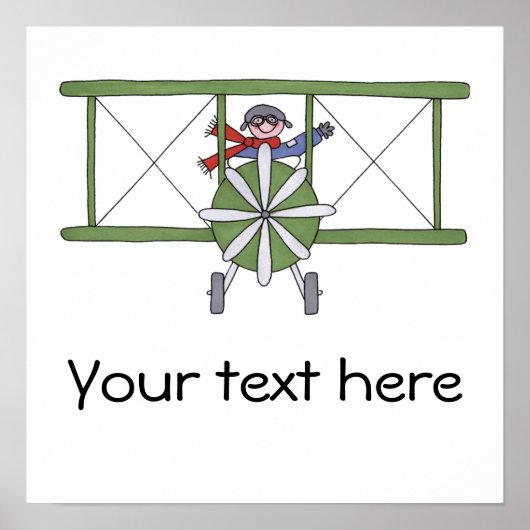 飛行機パイロット ポスター (正面)