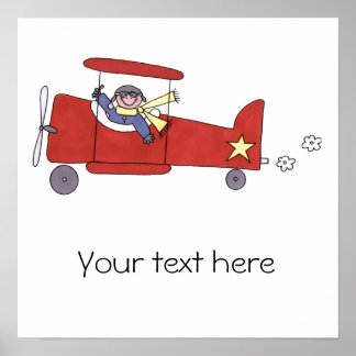 飛行機パイロット ポスター