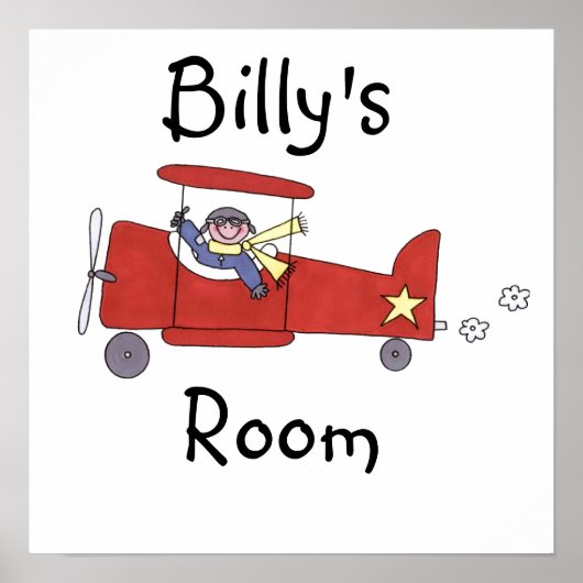 飛行機パイロット ポスター (正面)