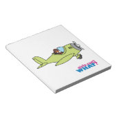 飛行機パイロット – 暗 ノートパッド (アングル)