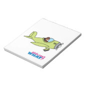 飛行機パイロット – 暗 ノートパッド (回転)