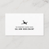 飛行機パイロット |航空 名刺 (裏面)