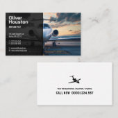 飛行機パイロット |航空 名刺 (正面/裏面)