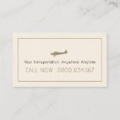 飛行機パイロット |航空 名刺 (裏面)