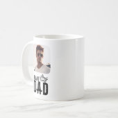 飛行機パパと飛行機、2枚の写真、おもしろい誕生日、カスタム コーヒーマグカップ (正面左)