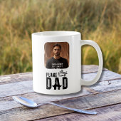 飛行機パパと飛行機、2枚の写真、おもしろい誕生日、カスタム コーヒーマグカップ