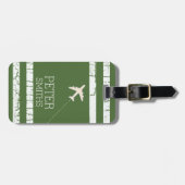 飛行機パーソナライズされたで旅行する ラゲッジタグ (正面横)