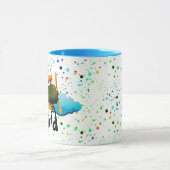 飛行機パーソナライズされたのコーヒーマグ マグカップ (中央)