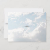 飛行機パーソナライズされたパイロット ノートカード (裏面)