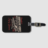 飛行機パーソナライズされた乗りレトロ飛んでいる授業 ラゲッジタグ (正面横)