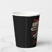 飛行機パーソナライズされた乗りレトロ飛んでいる授業 紙コップ (右)