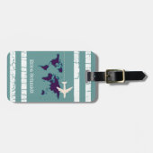 飛行機パーソナライズされた旅行 ラゲッジタグ (正面横)