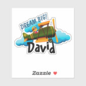 飛行機パーソナライズされた シール (シート)