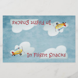 飛行機パーティースナックバッグトッパー – 青