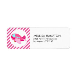 飛行機パーティー ラベル