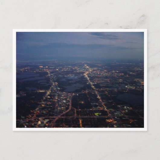 飛行機ビューポストカード ポストカード (正面)