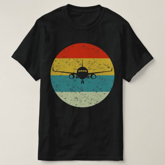 飛行機ビンテージ70年代 Tシャツ (デザイン正面)