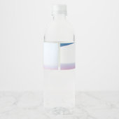 飛行機ピンクパステルスカイ ペットボトルラベル (裏面)