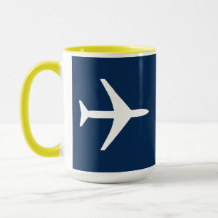 飛行機ファンキー飛行機パイロット航空飛んでいる空 マグカップ