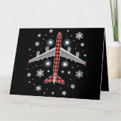 飛行機プレイドクリスマスパイロット カード (正面)