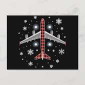飛行機プレイドクリスマスパイロット シーズンポストカード (正面)