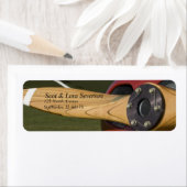 飛行機プロペラ差出人住所ラベル ラベル (インサイチュ)