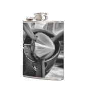飛行機プロペラ白黒 フラスク (左)