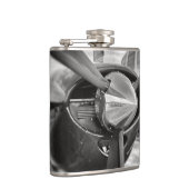 飛行機プロペラ白黒 フラスク (右)